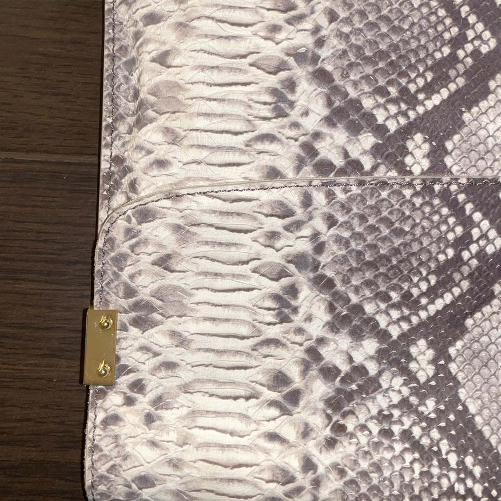 Stuart Weitzman Snake Skin print Clutch - Picture 4 of 9